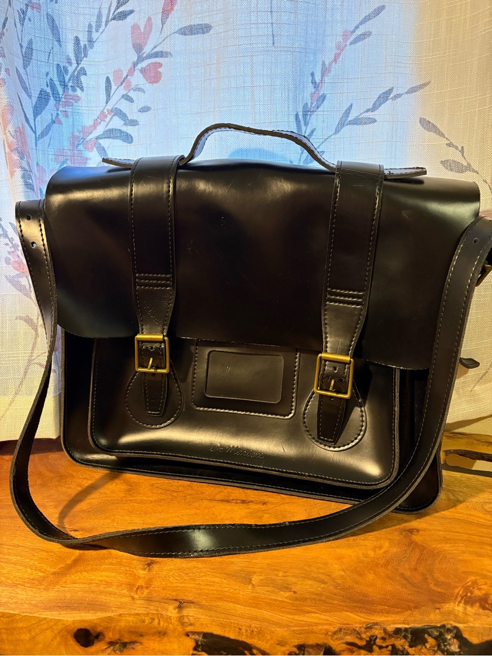 Dr. Martens Black Leather Satchel